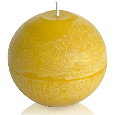 Vela Decorativa Bola Amarelo