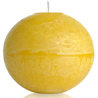 Vela Decorativa Bola Amarela